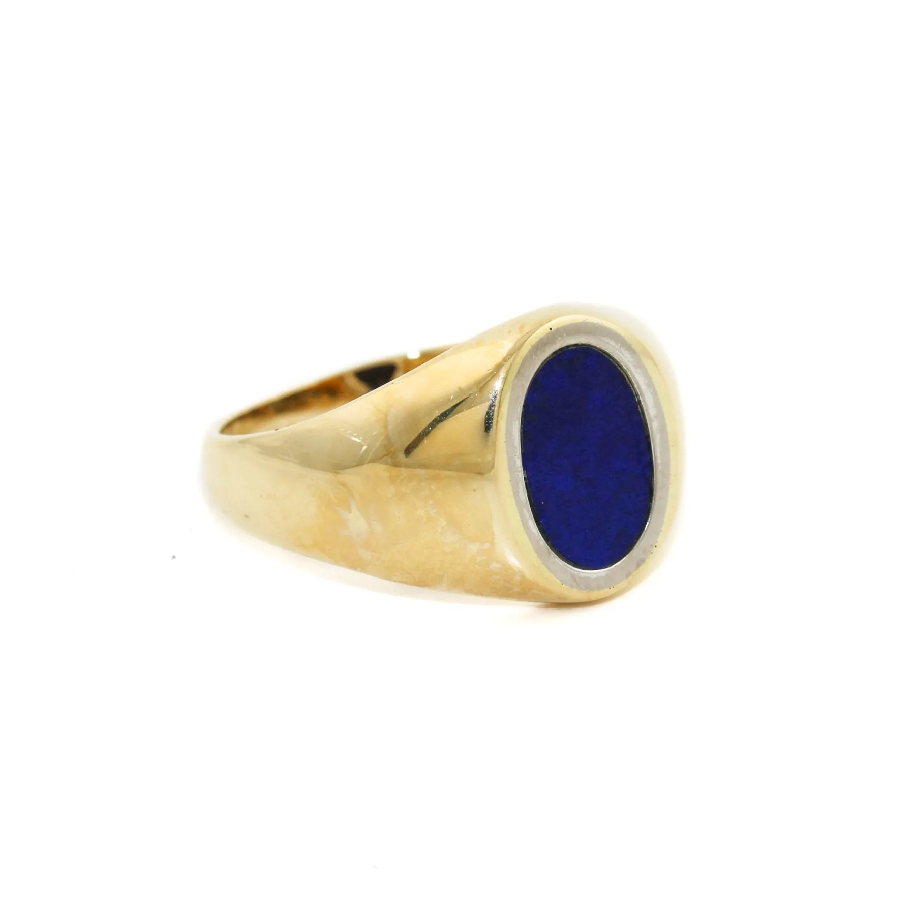 18K Gold x Lapis Signet Ring
