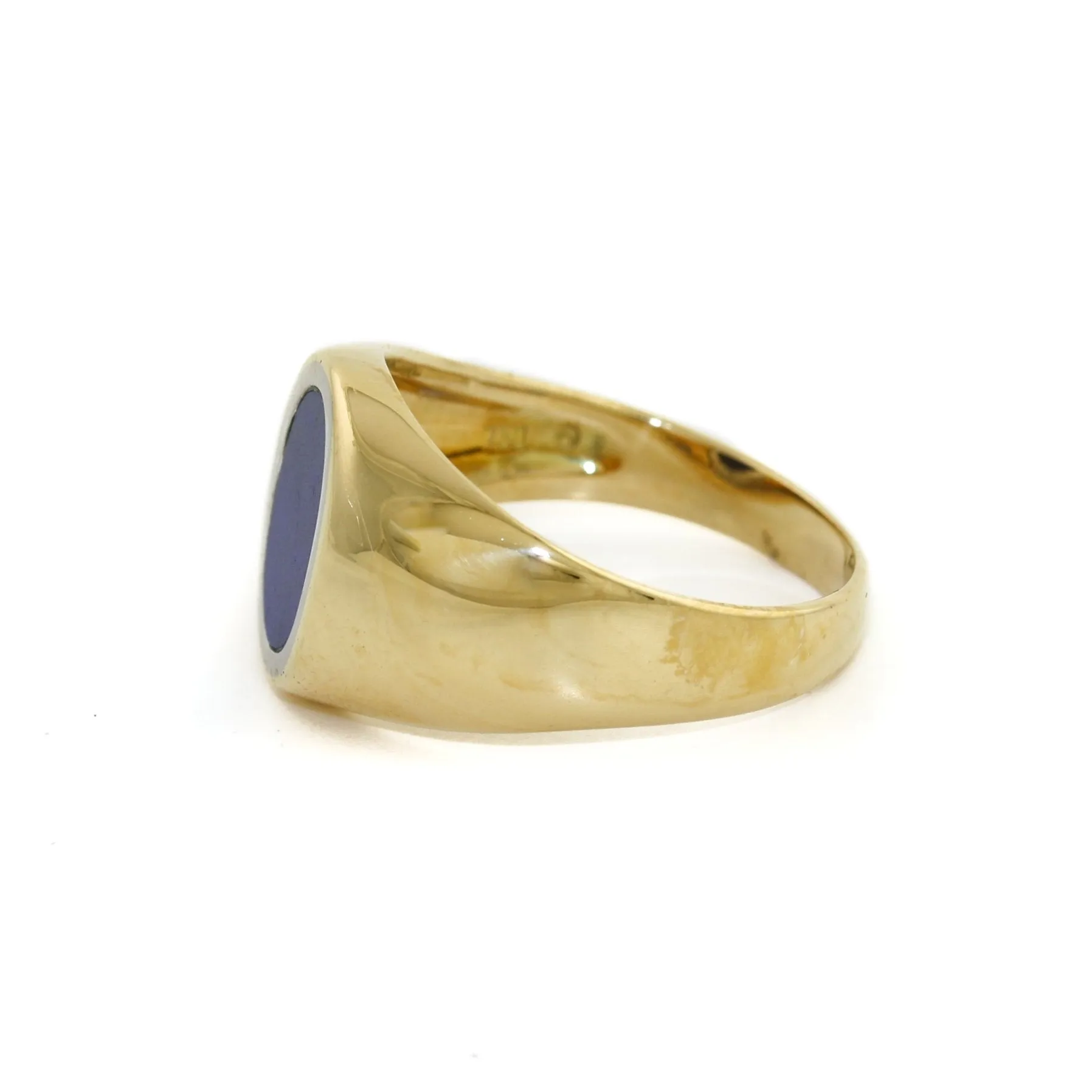 18K Gold x Lapis Signet Ring