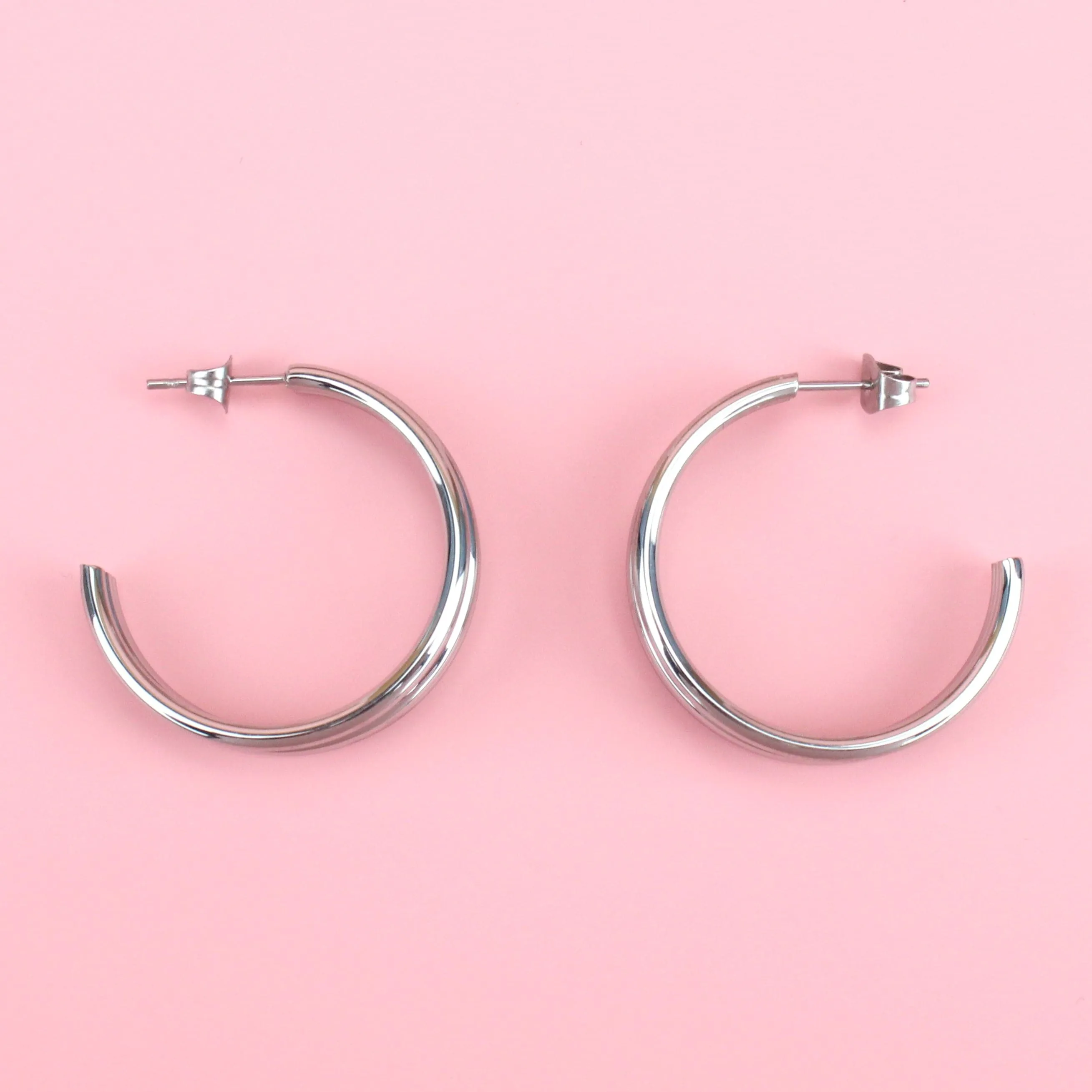 28mm Triple Hoop Earrings