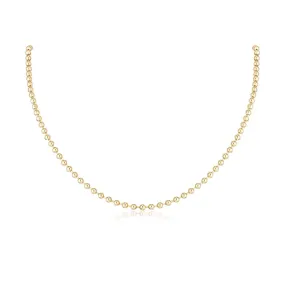 3mm Gold Bead Necklace