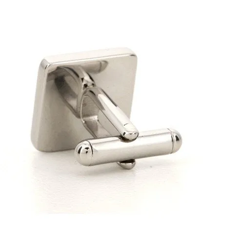 5 x Personalised Engraved Square Silver Cufflinks
