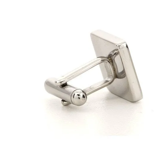 5 x Personalised Engraved Square Silver Cufflinks