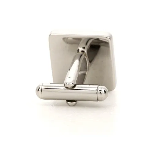 5 x Personalised Engraved Square Silver Cufflinks