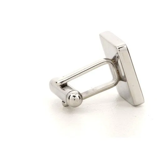 5 x Personalised Engraved Square Silver Cufflinks