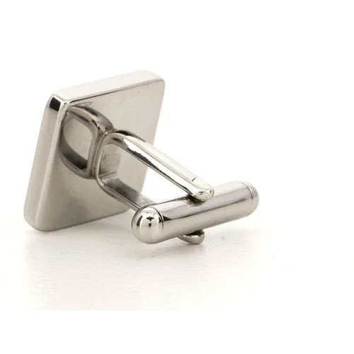 5 x Personalised Engraved Square Silver Cufflinks