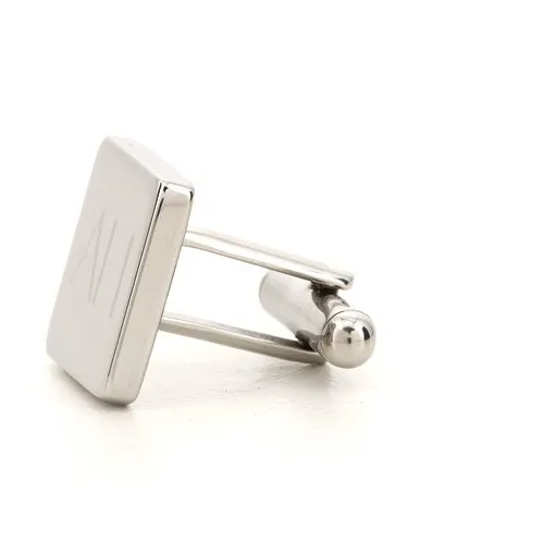 5 x Personalised Engraved Square Silver Cufflinks
