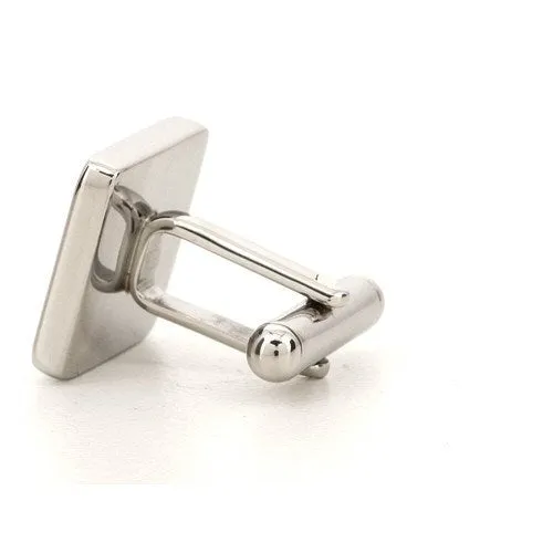 5 x Personalised Engraved Square Silver Cufflinks