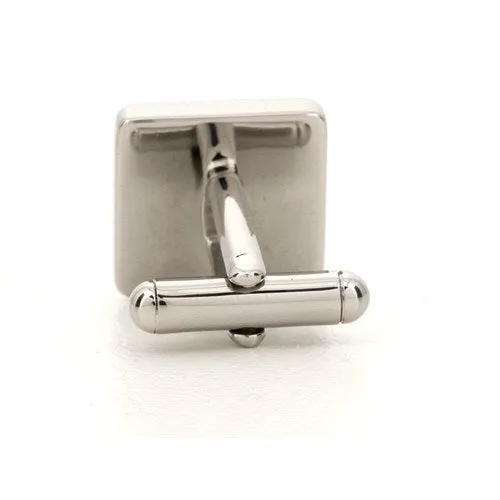 5 x Personalised Engraved Square Silver Cufflinks