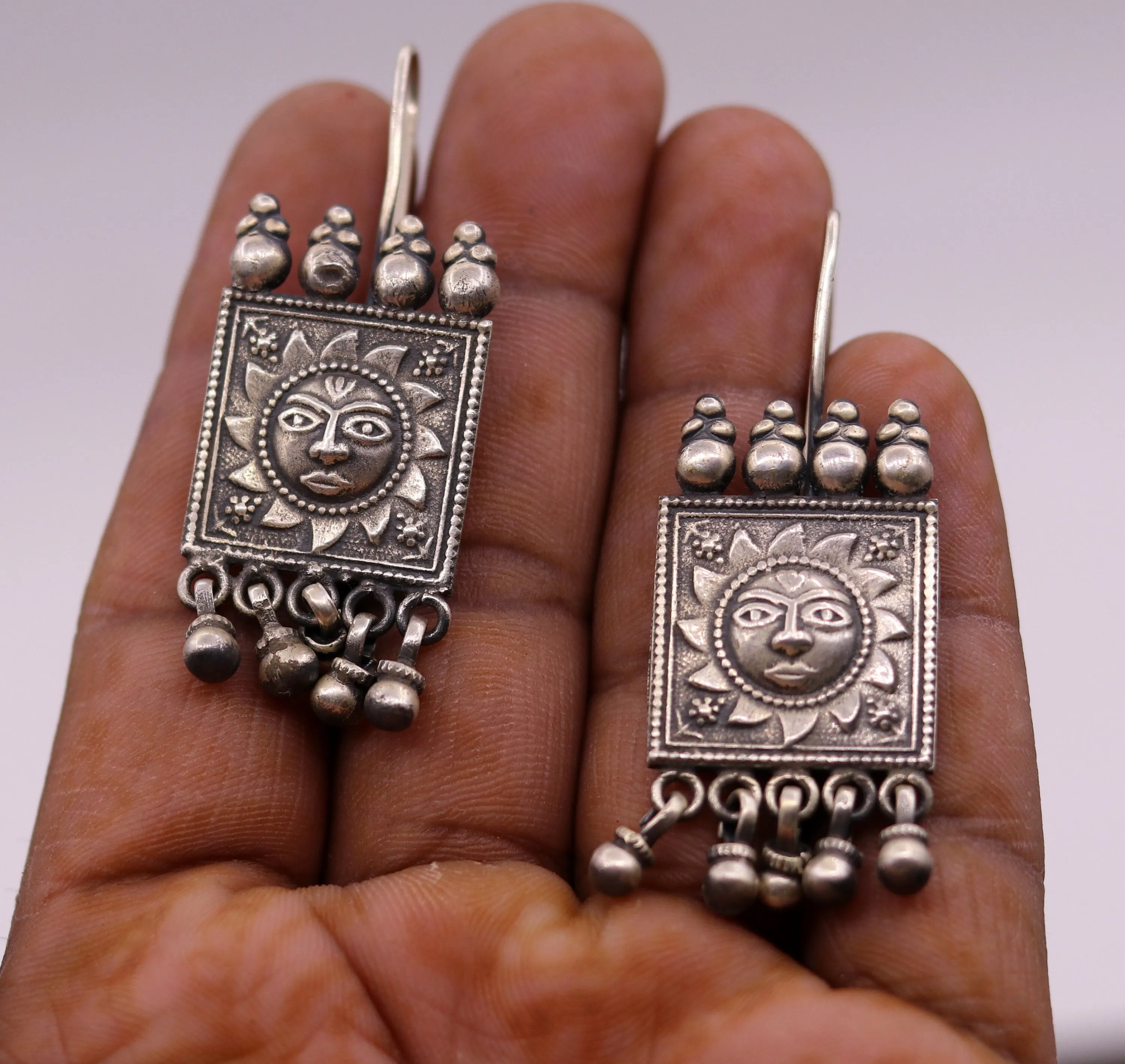 925 sterling silver Traditional cultural design trendy fit neck choker necklace tribal ethnic tribal jewelry best wedding jewelry set78