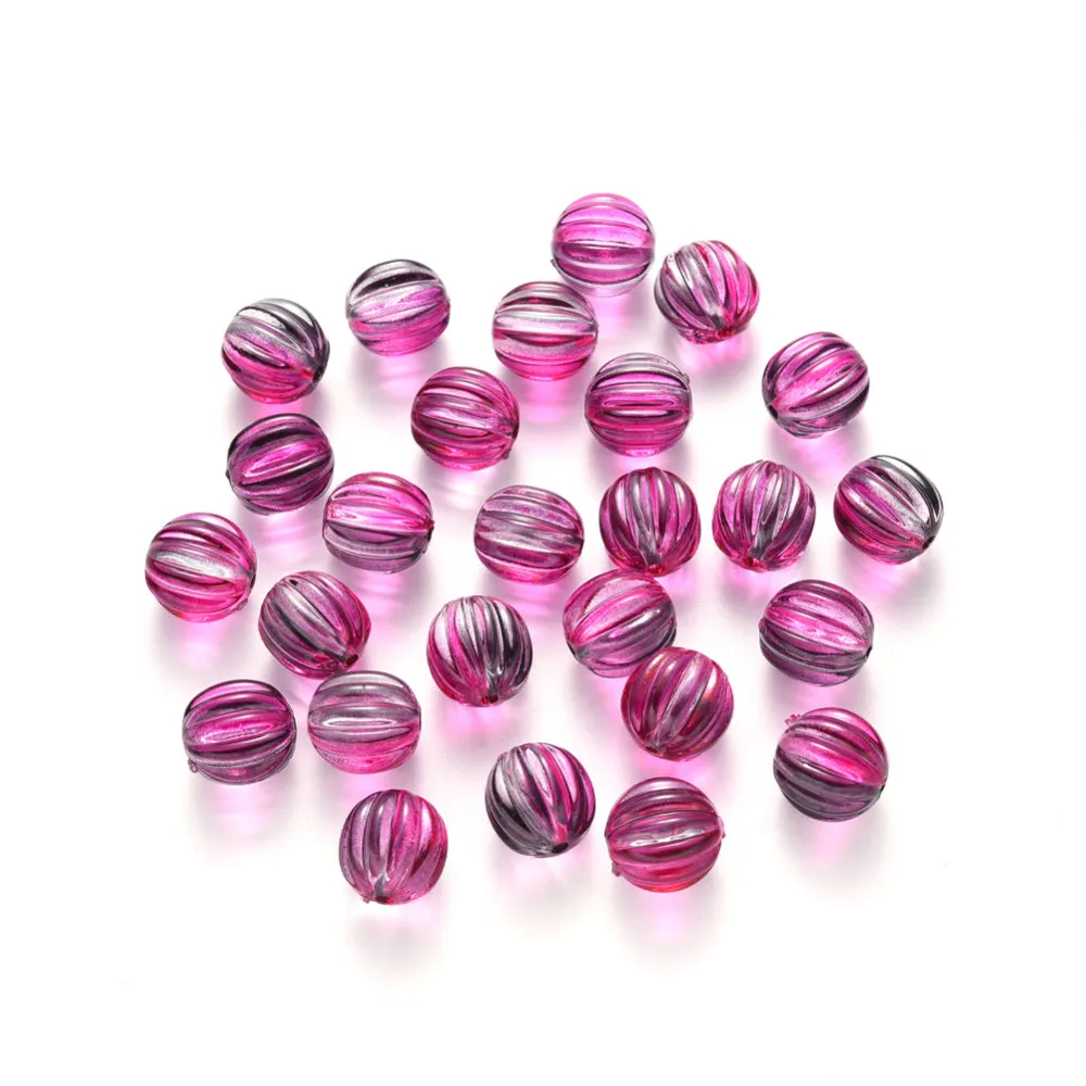 Acrylic - Round - Corrugated (Spray Painted) - 10mm - 40 pieces