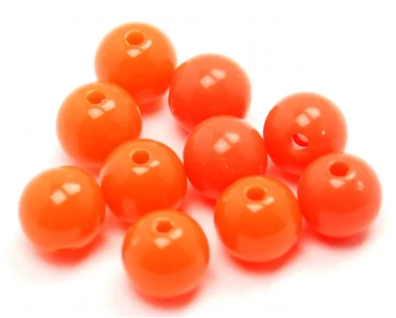 Acrylic - Round - Fluorescent - 8mm - 40 pieces