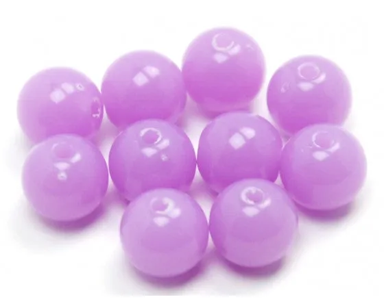 Acrylic - Round - Fluorescent - 8mm - 40 pieces
