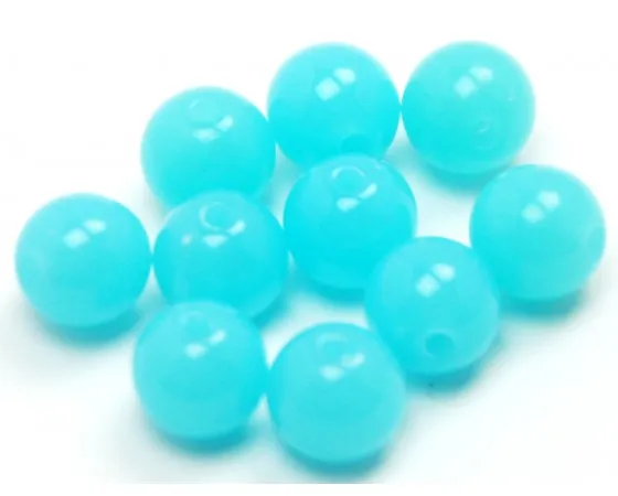 Acrylic - Round - Fluorescent - 8mm - 40 pieces