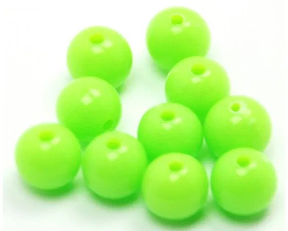 Acrylic - Round - Fluorescent - 8mm - 40 pieces