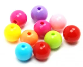 Acrylic - Round - Opaque - 8mm - 40 pieces