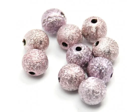 Acrylic - Round - Spray Painted - 8mm - 40 pieces
