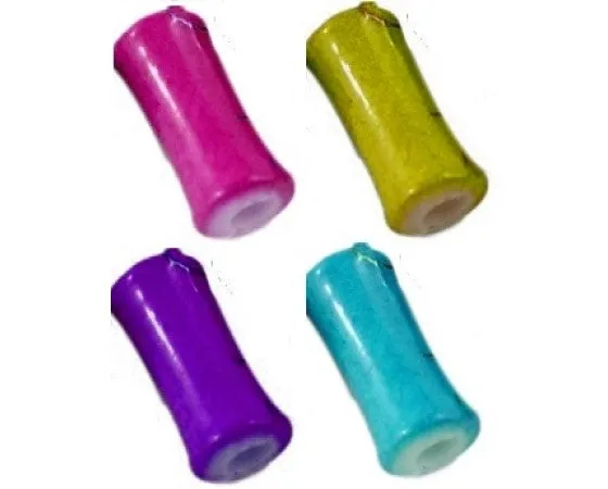Acrylic - Tube - Bamboo - 11.5mm x 6mm - 20 pieces