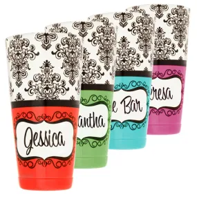 ADD YOUR NAME - Cocktail Shaker Tin - 28 oz weighted - Damask