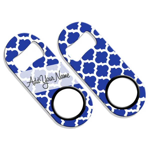 ADD YOUR NAME Mini Bottle Opener – Moroccan Patterns