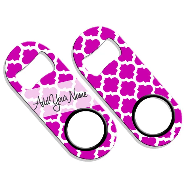 ADD YOUR NAME Mini Bottle Opener – Moroccan Patterns