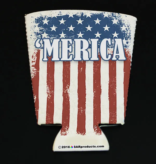 ADD YOUR NAME Pint Glass Cooler - 'MERICA