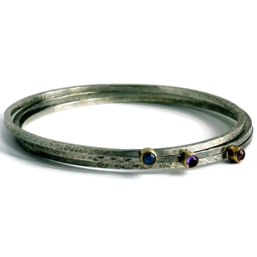 Amethyst Blossom bangle