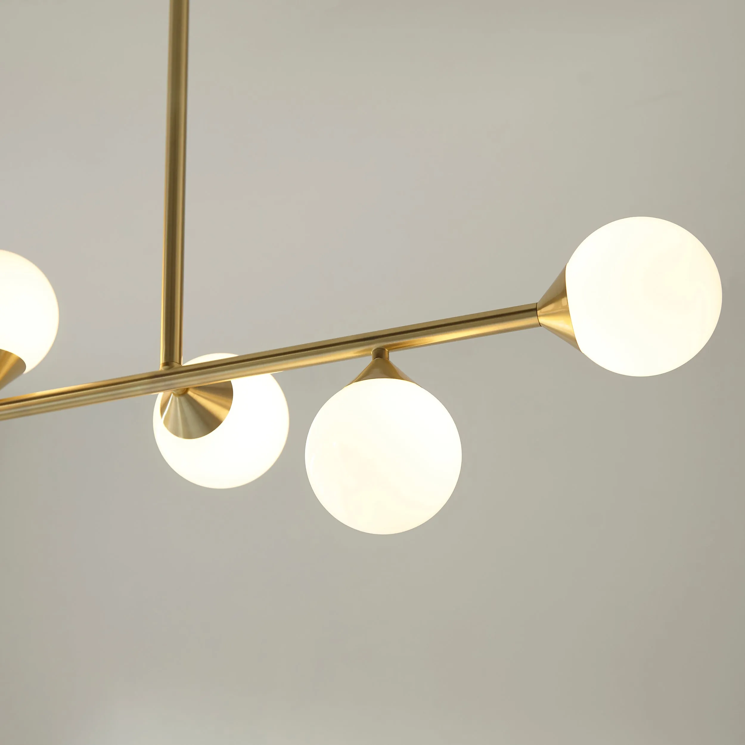 Amos Crib Pendant Bar Brushed Brass