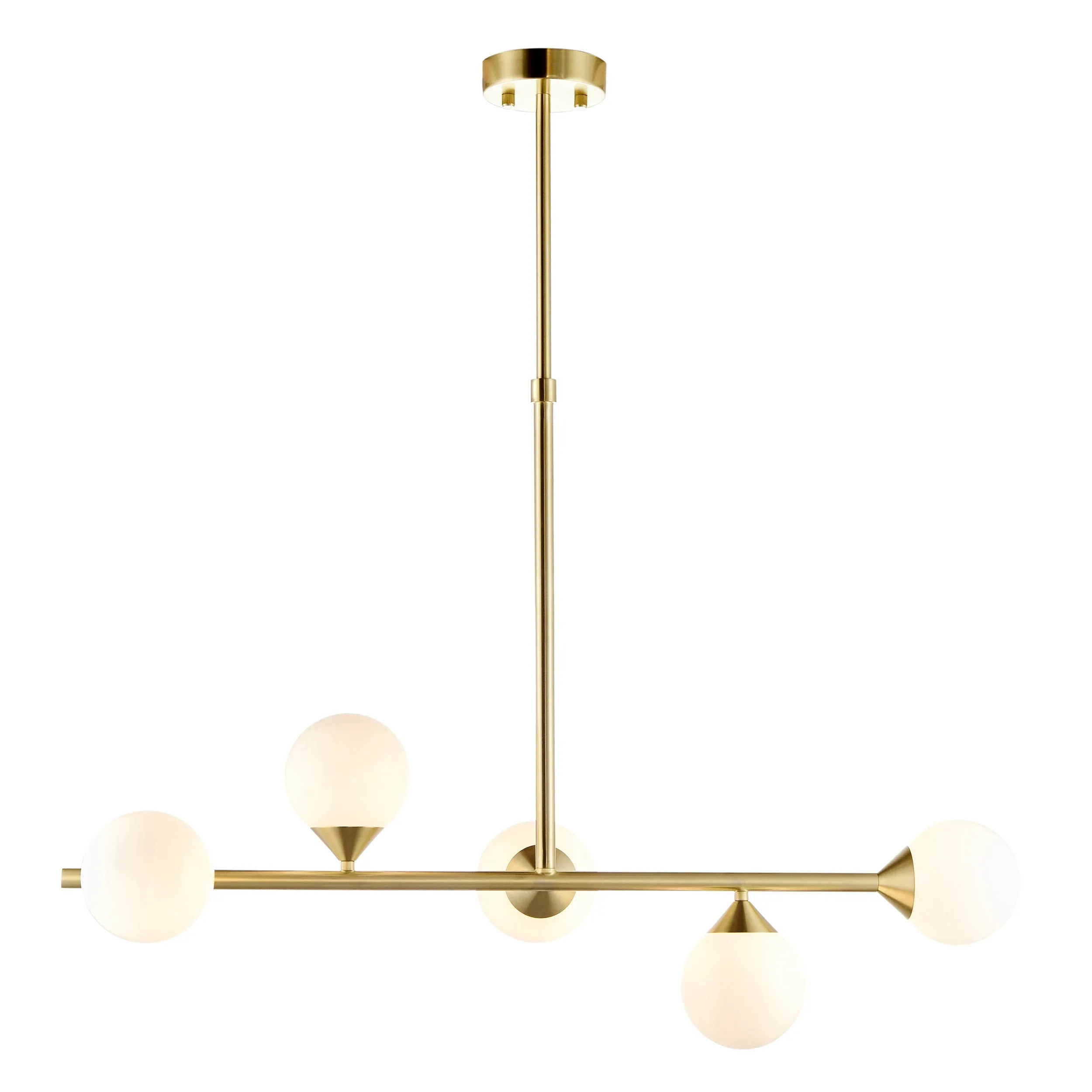 Amos Crib Pendant Bar Brushed Brass