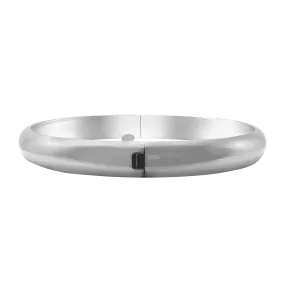 Bangle Bracelet with Smooth Round Design in Sterling Silver