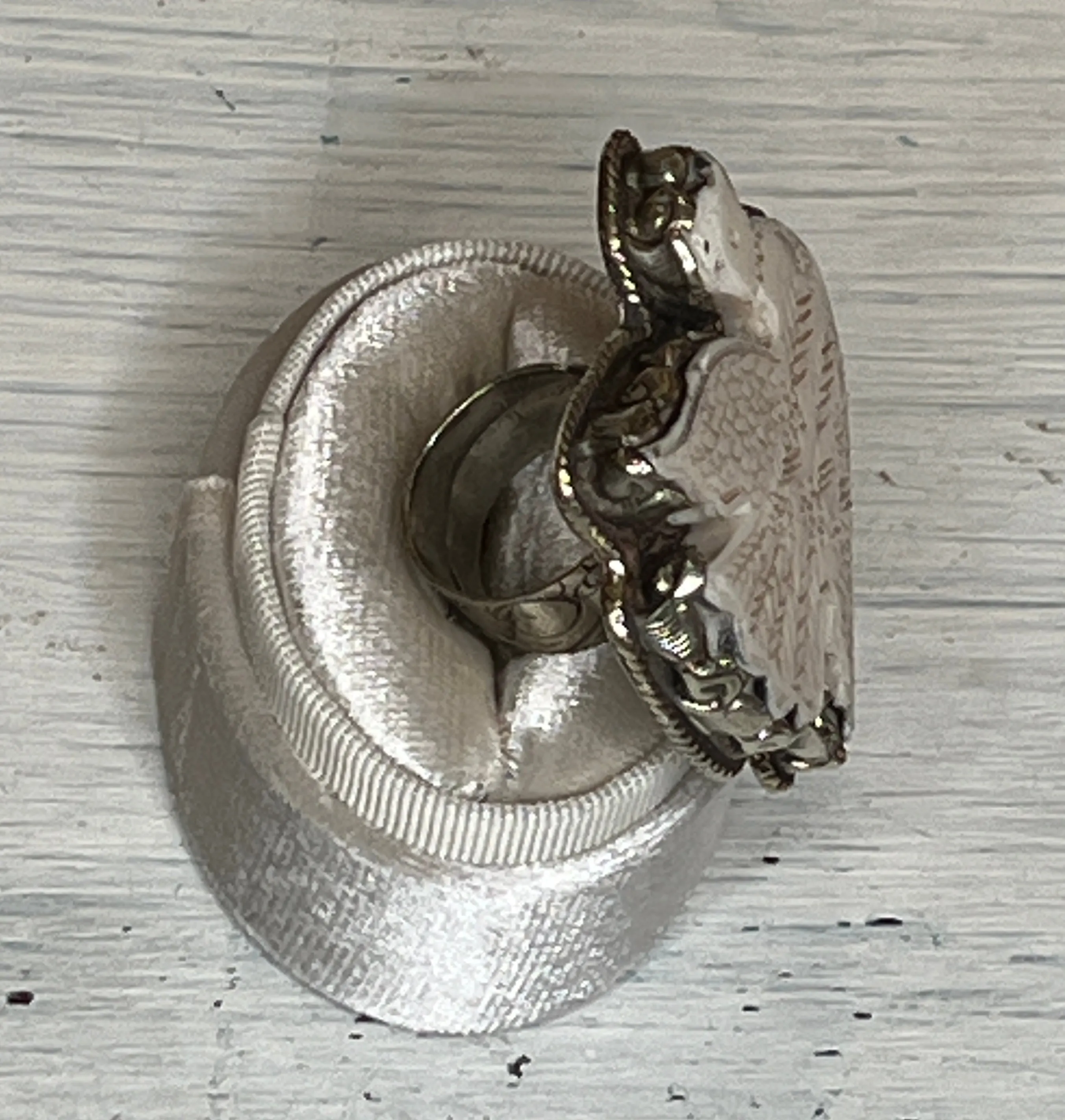 Bird Carved in Bone Adjustable Ornate Ring