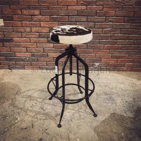 Black and white Leather Barstool