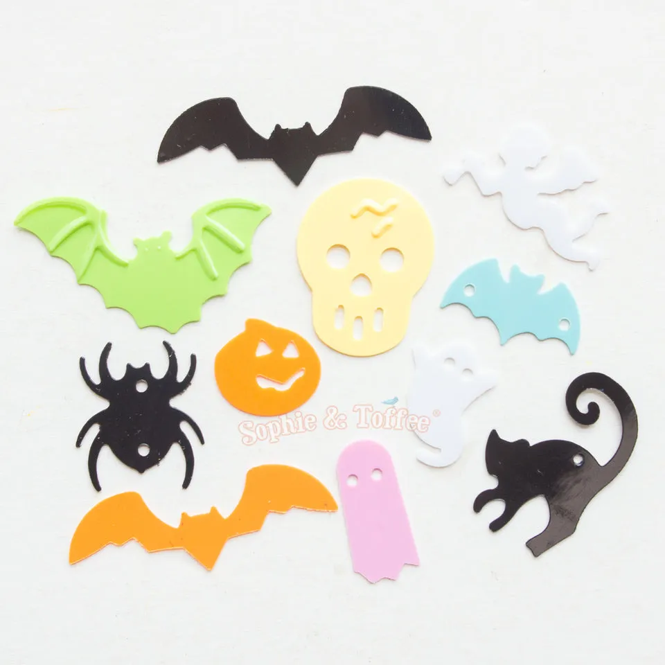 Black Spider Sequins Embellishment - 50g