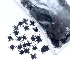 Black Spider Sequins Embellishment - 50g