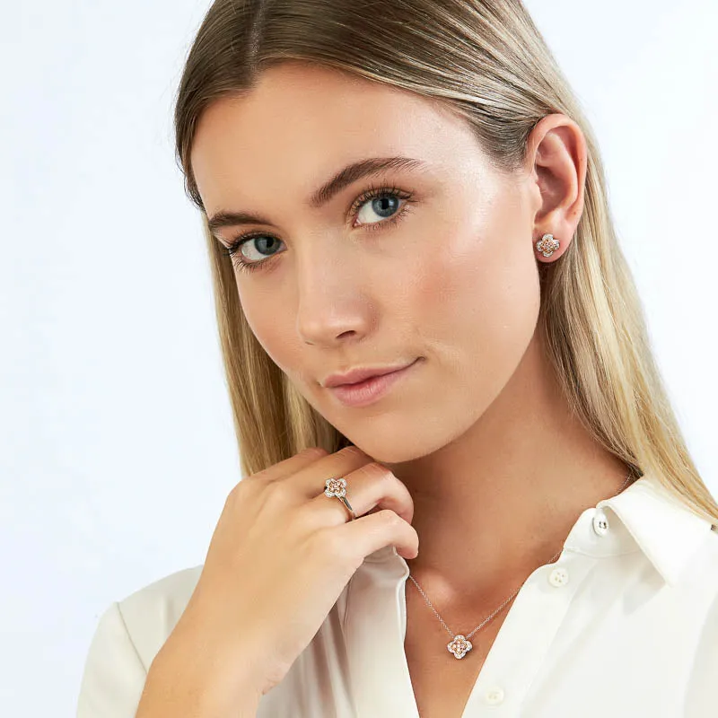 Blush Clover Necklace
