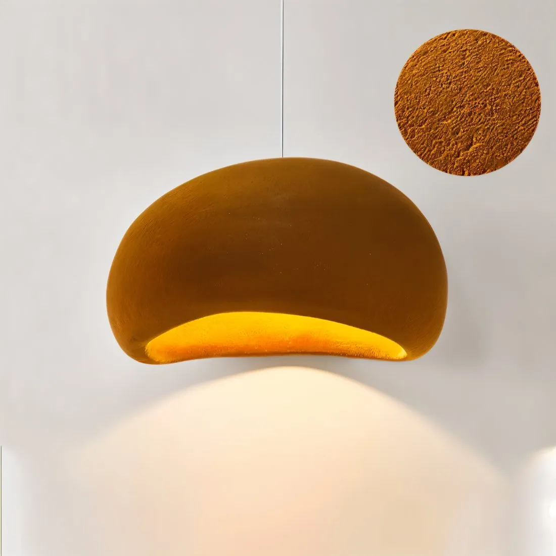 Bright Orange Shibui Pendant Light - Open Box