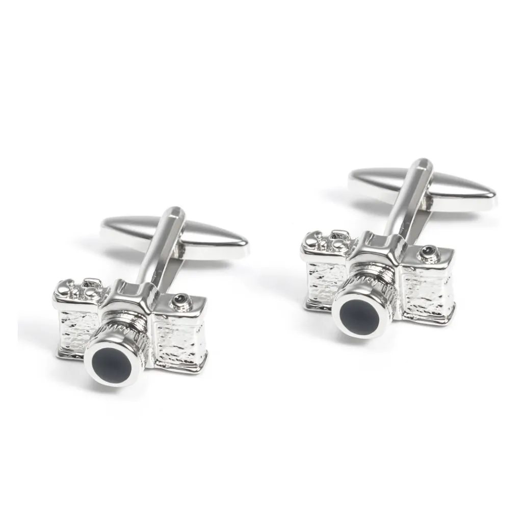 Camera Cufflinks Silver