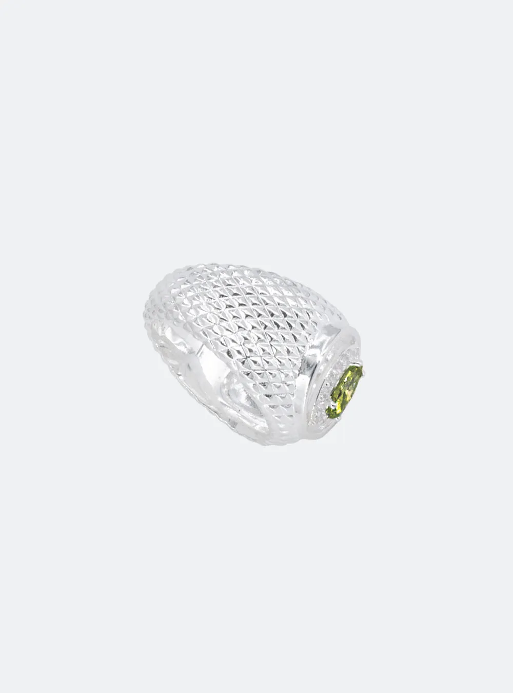 Cat-eye cutout cocktail signet ring