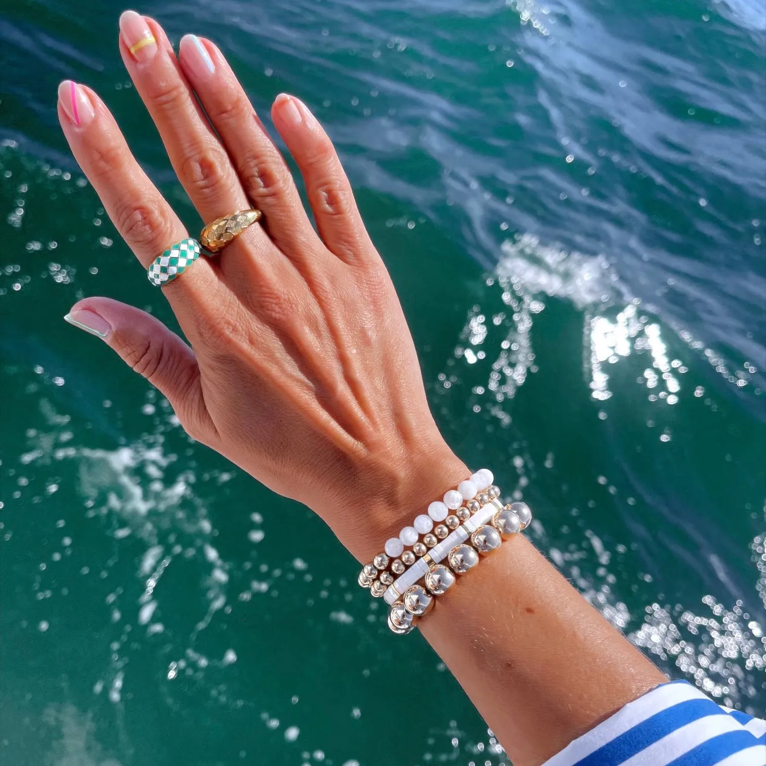 Checker Dome Ring