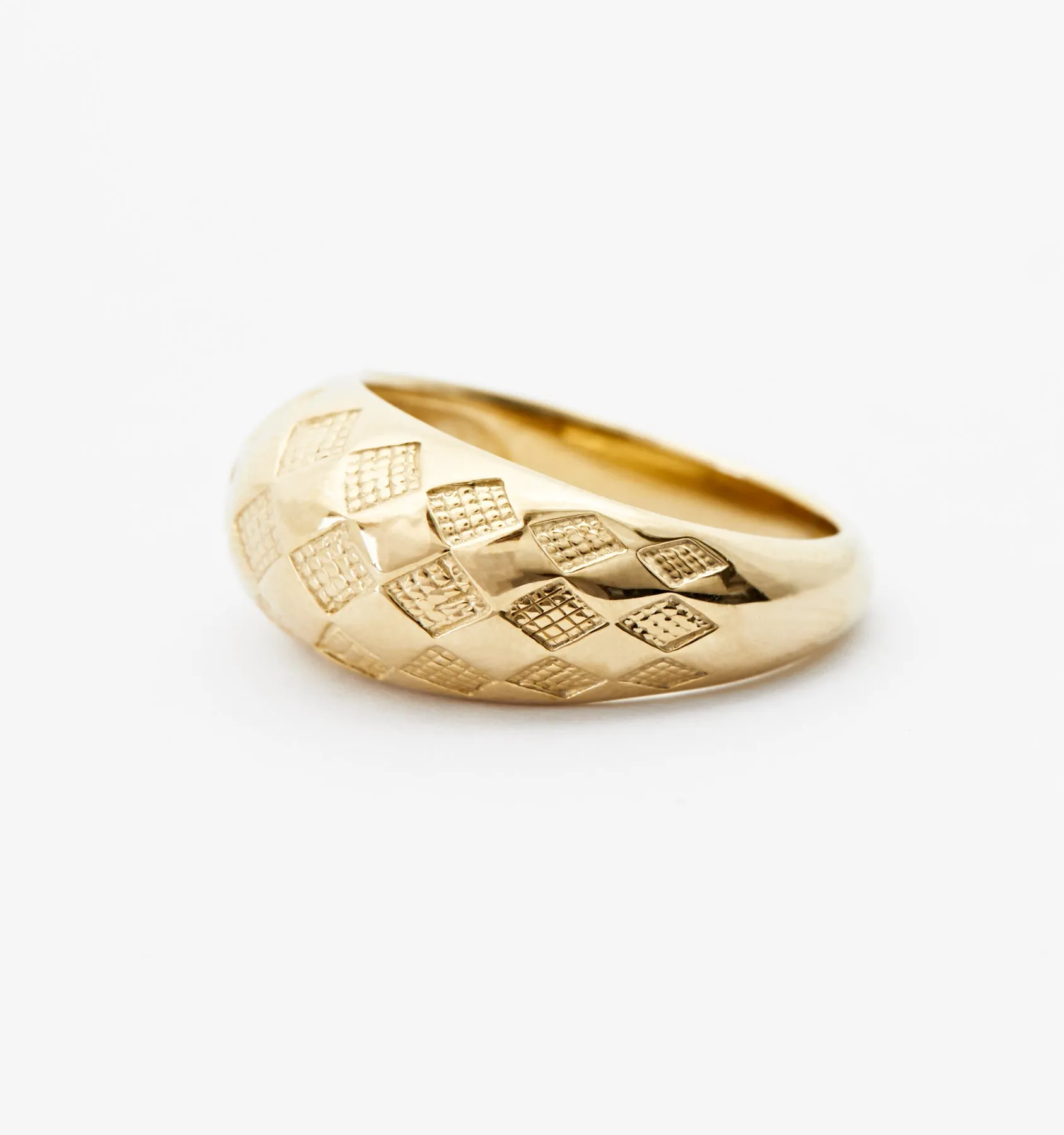 Checker Dome Ring