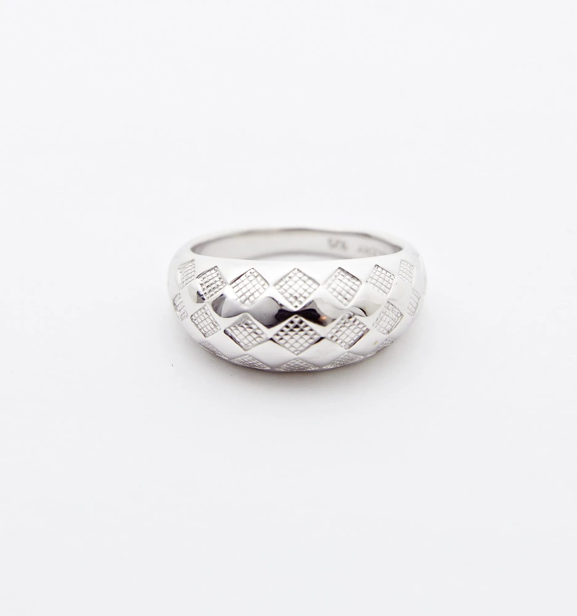 Checker Dome Ring