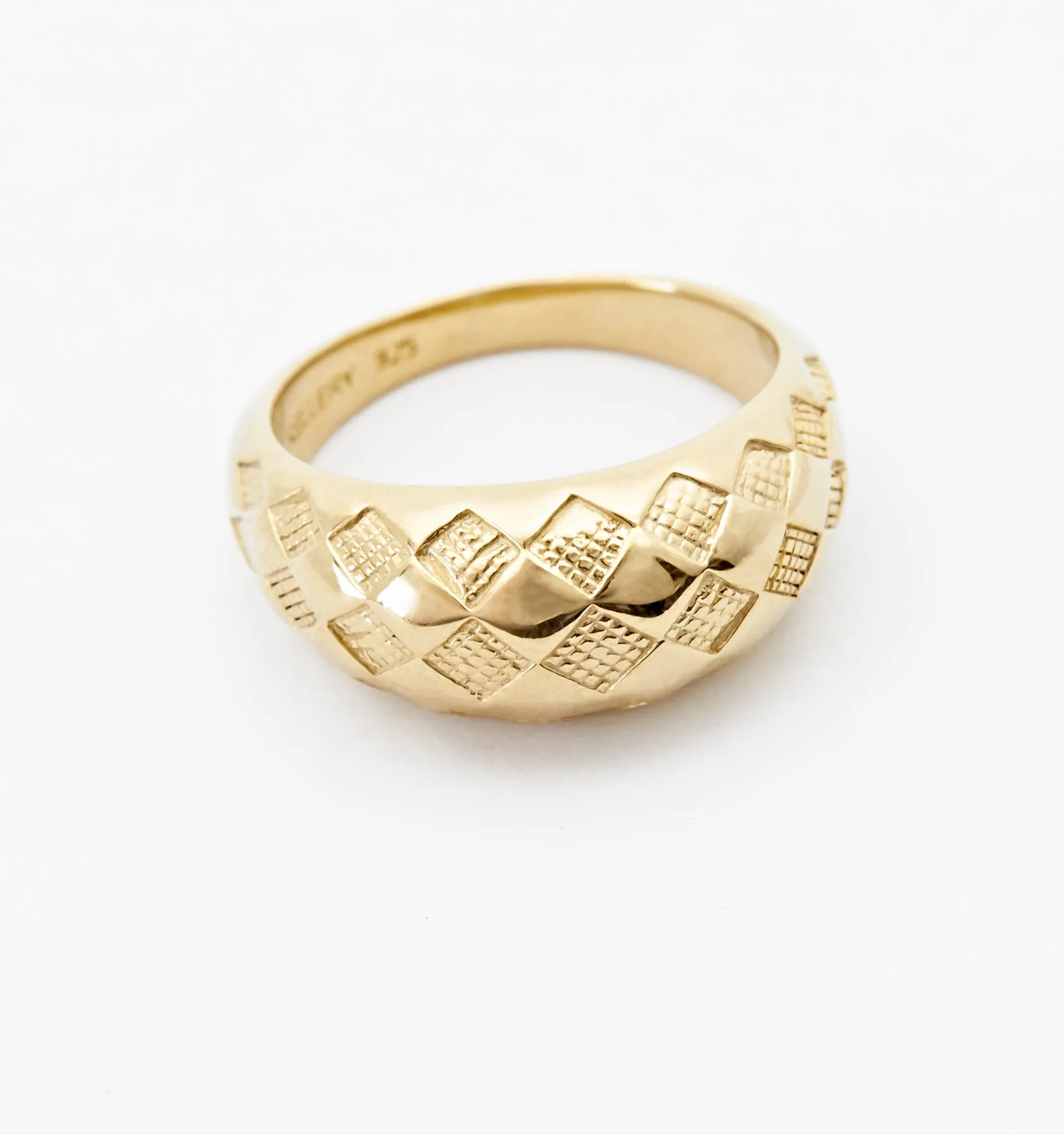 Checker Dome Ring