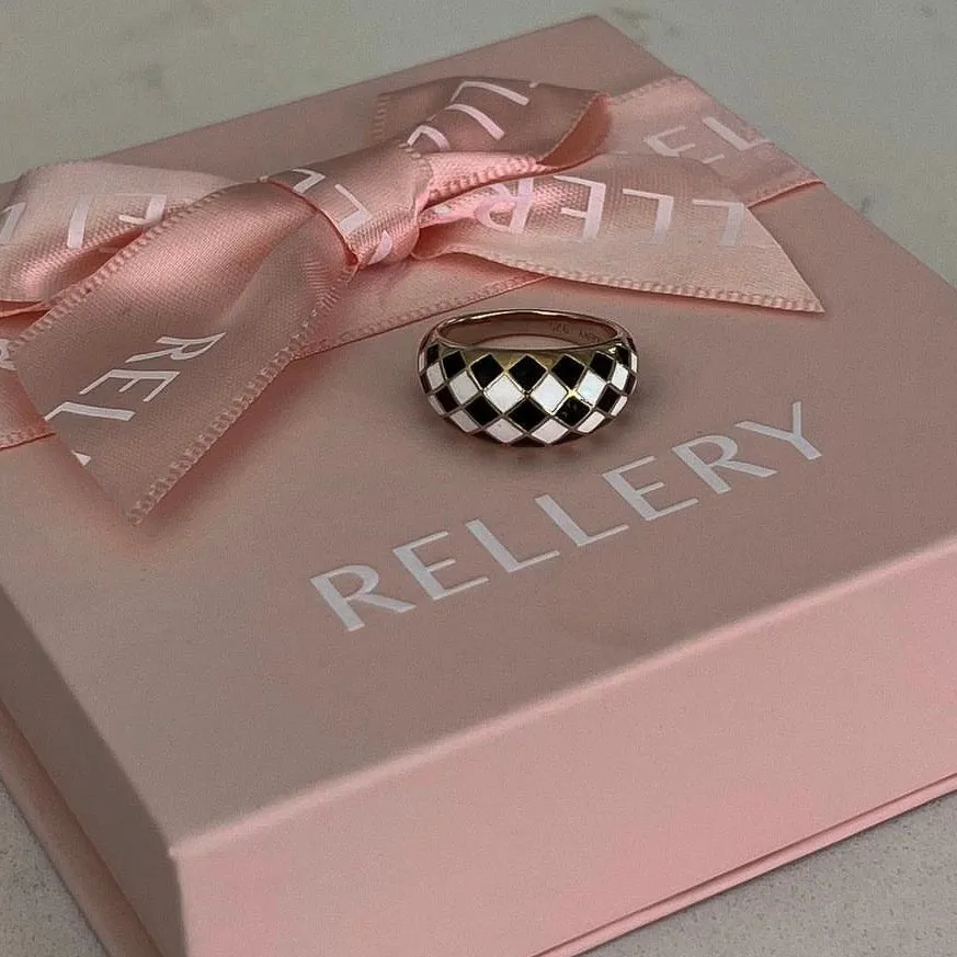 Checker Dome Ring