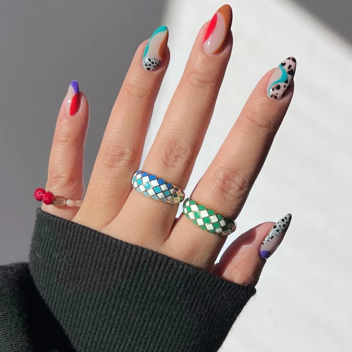 Checker Dome Ring