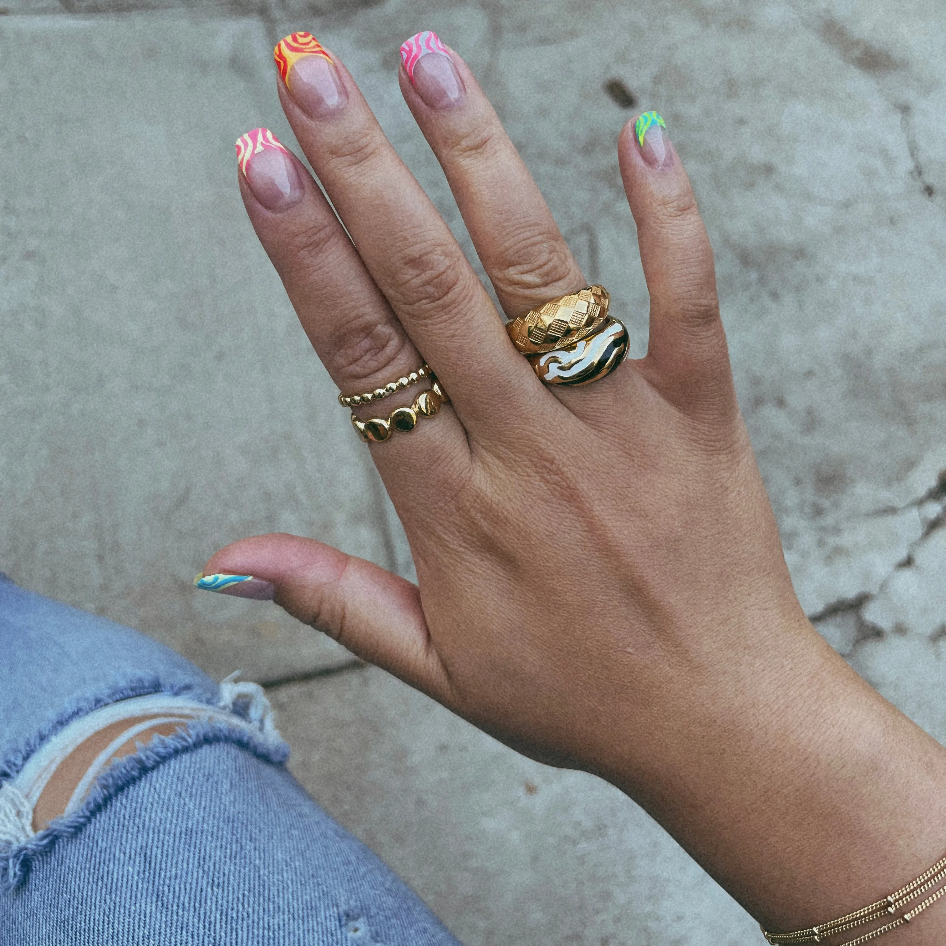 Checker Dome Ring