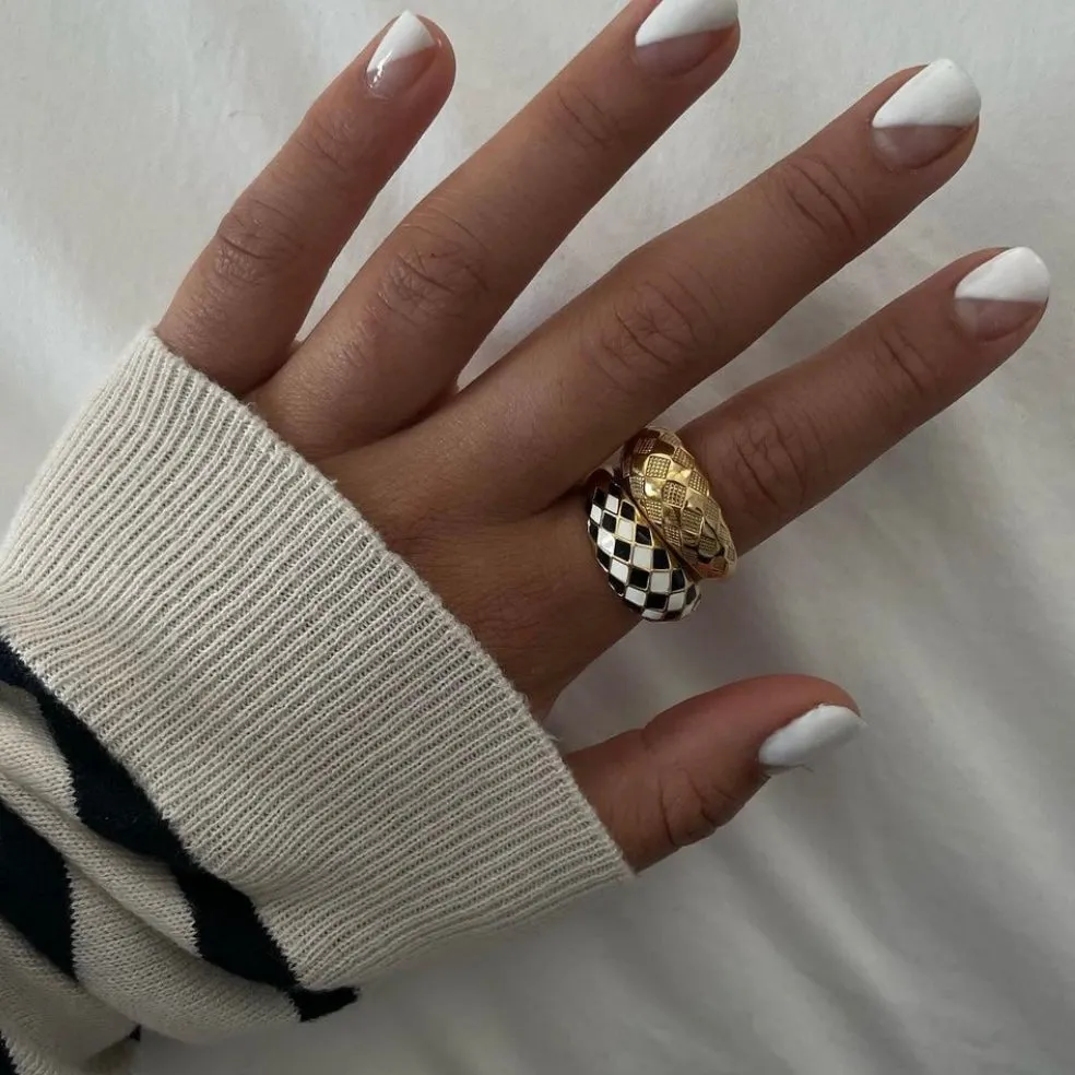 Checker Dome Ring