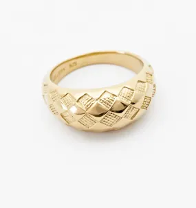 Checker Dome Ring
