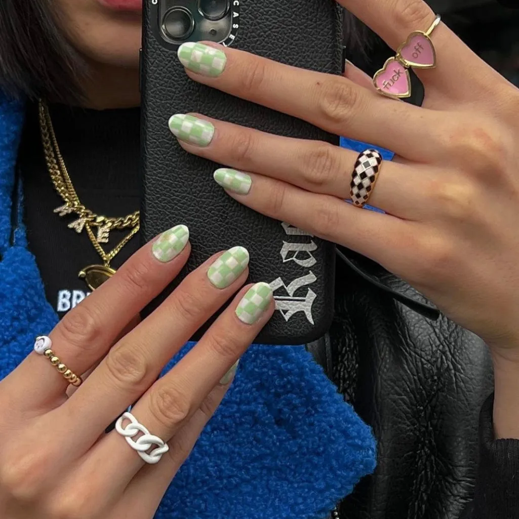 Checker Dome Ring