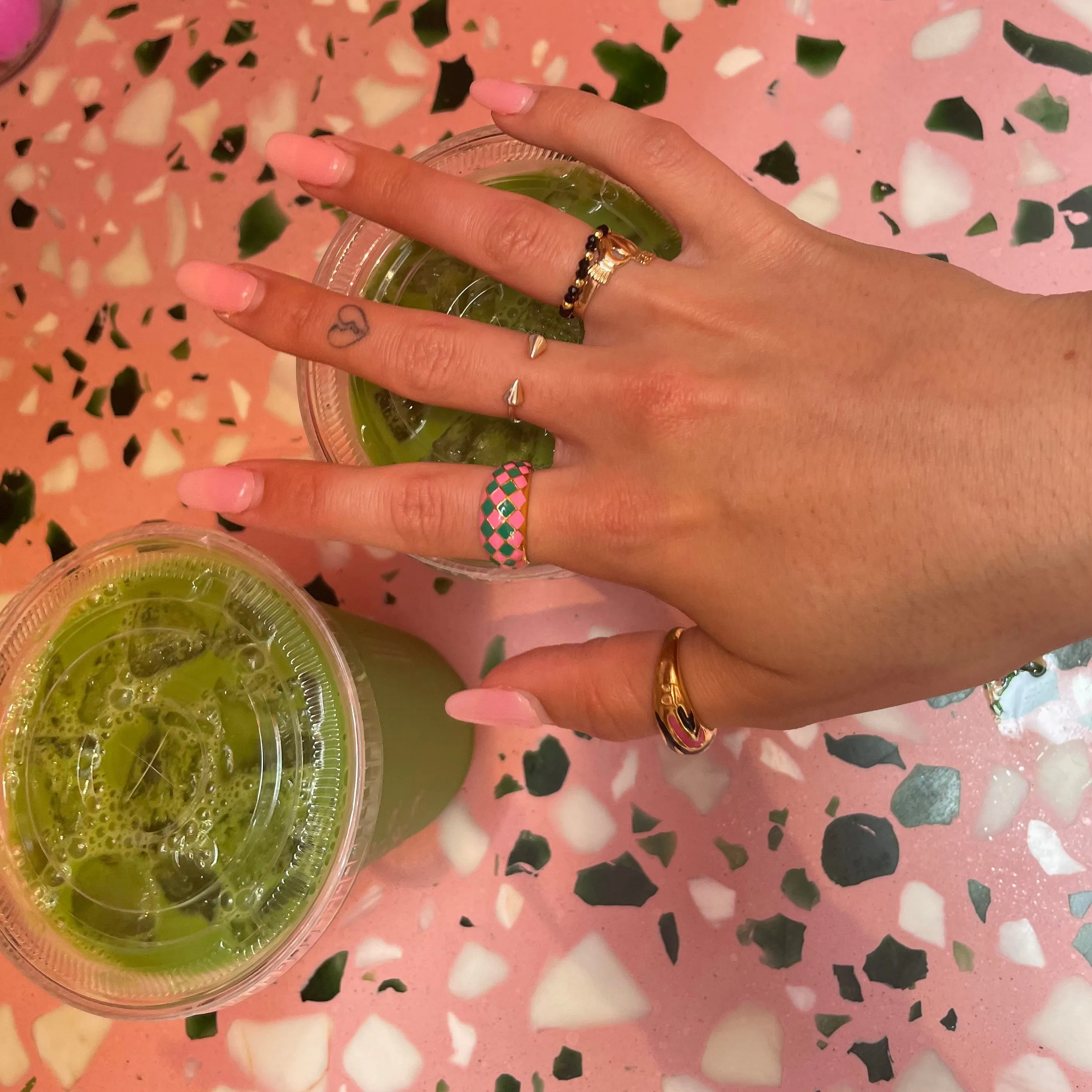 Checker Dome Ring
