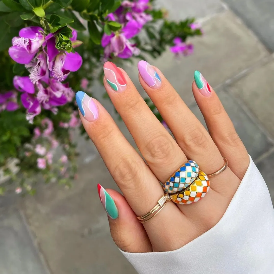 Checker Dome Ring