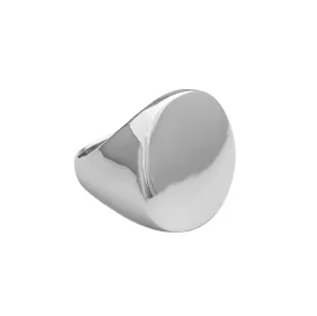 Circle Signet Ring (Silver)